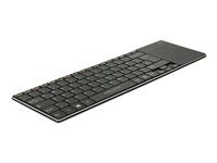 Klávesnica - s touchpad - bezdrôtová - 2,4 GHz - nemecká - čierna - maloobchod