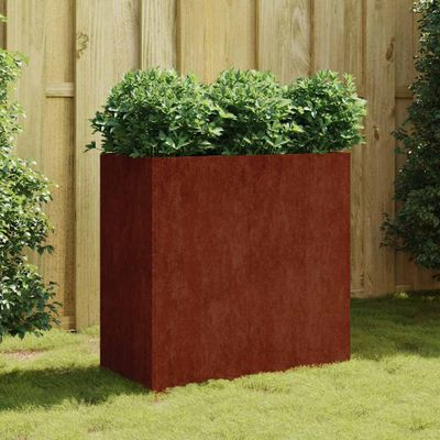 vidaXL Kvetináč 80x40x80 cm korténová oceľ