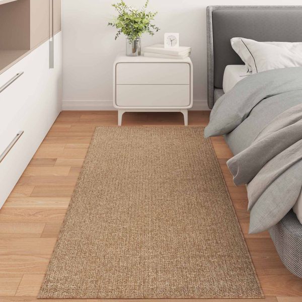 vidaXL Kusové koberce Obdĺžnikový AGIRA Prírodná 150 x 80 cm Polyester