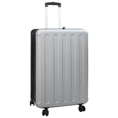 vidaXL Kufor so zámkom Strieborná 50 x 30 x 76 cm ABS plast
