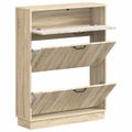 vidaXL Skriňa na topánky HOORN 78 x 24 x 100 cm Kompozitné drevo