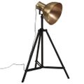 vidaXL Podlahová lampa 25 W starožitná mosadzná 61x61x90/150 cm E27