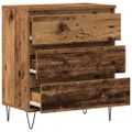 vidaXL Servírovacia skriňa Staré drevo 60 x 35 x 70 cm