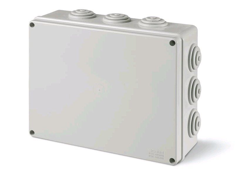 Plastová krabica SCABOX s priechodom - 240x190x90mm