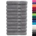 vidaXL Prémiové uteráky SOLUND 10 ks sivé 100x200 cm 600 g/m2