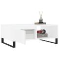 vidaXL Konferenčný stolík biely 90x60x35 cm kompozitné drevo