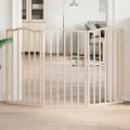 vidaXL Brána pre psa skladacia 3 panely 150 cm topoľové drevo