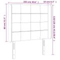 vidaXL Čelo postele so záhybmi zelené 103 x 16 x 118/128 cm látka