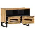 vidaXL TV skrinka 70x34x46 cm, surový mangový masív