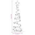vidaXL LED vianočný stromček s ozdobami 120 LED teplá biela 180 cm
