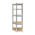 Kovový skladovací regál Atos RB-1254 180x40x70 strieborný