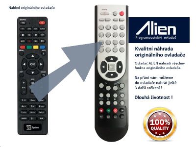 Diaľkový ovládač ALIEN STB TeleSystem TS6810 Stealth