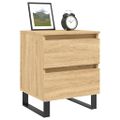 vidaXL Nočné stolíky 2 ks dub sonoma 40x35x50 cm kompozitné drevo