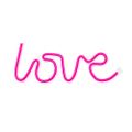 Neónové LED svetlo LOVE ružový Bat + USB FLNE05 Forever Light