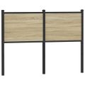 vidaXL Náhradné čelo postele, dub sonoma 120 cm, kompozitné drevo a oceľ