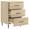 vidaXL Nočný stolík Dub sonoma 43 x 41 x 66,5 cm Kompozitné drevo