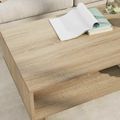 vidaXL Konferenčný stolík Sonoma dub 100 x 46 x 35 cm Kompozitné drevo