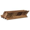 vidaXL Regál na časopisy s poličkou Staré drevo 90 x 53 x 28,5 cm
