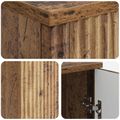 vidaXL Stôl s poličkou Staré drevo 142,5 x 50 x 75 cm Kompozitné drevo