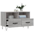 vidaXL TV skrinka sivý dub sonoma 80x36x50 cm spracované drevo