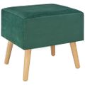 vidaXL Nočné stolíky 2 ks zelené 40x35x40 cm zamatové