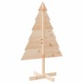 vidaXL Drevený vianočný stromček na dekoráciu 110 cm drevený masív