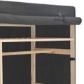 vidaXL Šatník sivý 110x40x170 cm látkový
