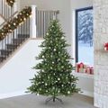 vidaXL Umelý Sklápací Vianočný Stromček Zelená 240 cm PVC a oceľ