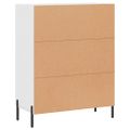 vidaXL Komoda biela 69,5x34x90 cm kompozitné drevo