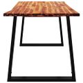vidaXL Jedálenský stôl so živými hranami 140x80x75 cm akáciový masív