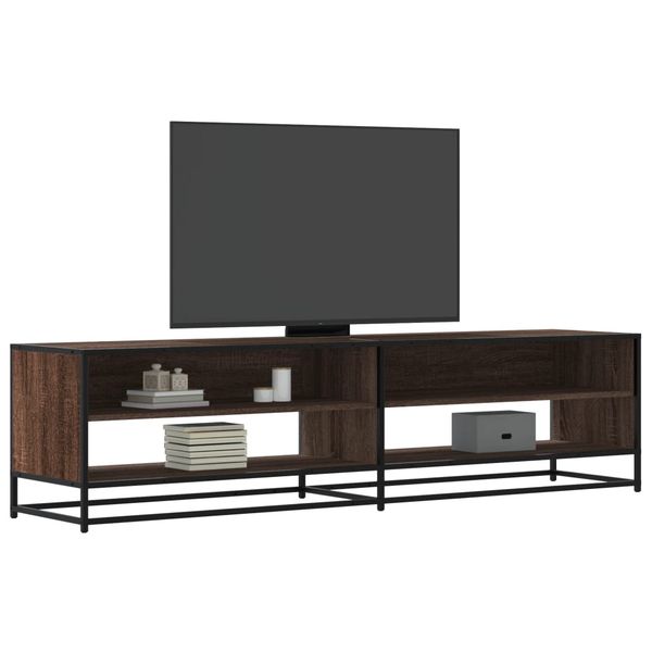 vidaXL TV skrinka hnedý dub 180,5x40x46 cm kompozitné drevo