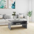 vidaXL Konferenčný stolík, betónovo sivý 90x60x42,5cm kompozitné drevo