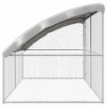 vidaXL Psí kennel 2 ks Strieborná 4 x 2 x 2 m Pozinkovaná oceľ