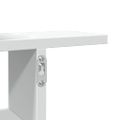 vidaXL Nástenné police 2 ks biele 38x12x38 cm kompozitné drevo