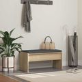 vidaXL Predsieňová lavica s vankúšom Sonoma dub 83 x 38 x 40 cm