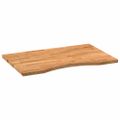 vidaXL Stolová doska bledohnedá 80x50x2,5 cm dubový masív obdĺžnikový