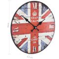 vidaXL Vintage nástenné hodiny UK 30 cm