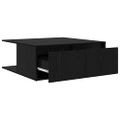 vidaXL Konferenčný stolík Čierny dub 80 x 80 x 31 cm Kompozitné drevo