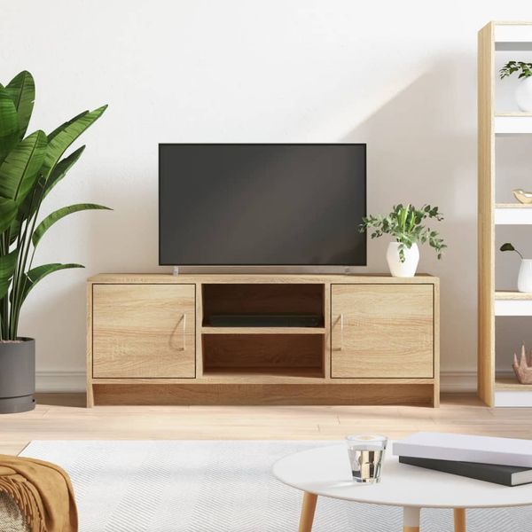 vidaXL TV skrinka dub sonoma 102x30x37,5 cm, kompozitné drevo