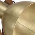 vidaXL Stojanová lampa mosadzná masívne mangovníkové drevo E27