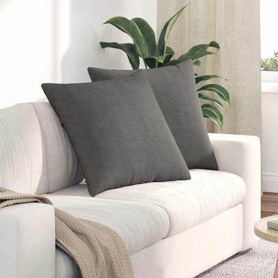 vidaXL Vankúše na pohovku 2 pcs Svetlosivá 60 x 60 cm