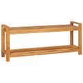 vidaXL Lavička 120 cm teakový masív