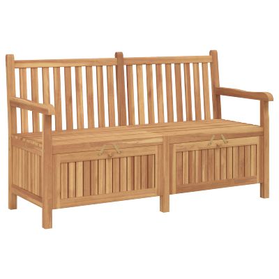 vidaXL Záhradná lavička s dverami 150 x 60 x 90 cm Husté teakové drevo