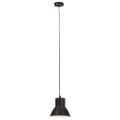 vidaXL Závesná lampa 25 W, čierna, okrúhla 17 cm E27