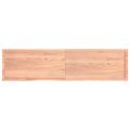 vidaXL Stolová doska bledohnedá 200x50x(2-6) cm ošetrený masívny dub