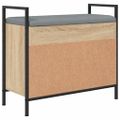 vidaXL Lavička na topánky dub sonoma 65,5x32x57,5 cm kompozitné drevo