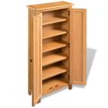 vidaXL Skladovacia skriňa 50x22x122 cm, dubový masív
