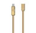 Remax RC-070th dátový kábel 3v1 (USB-C, micro-USB, lightning) 1m zlatý AA-7068