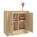 vidaXL Komoda dub sonoma 70x35,5x67,5 cm spracované drevo