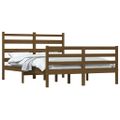 vidaXL Posteľný rám borovicový masív 120x200 cm medovo-hnedý